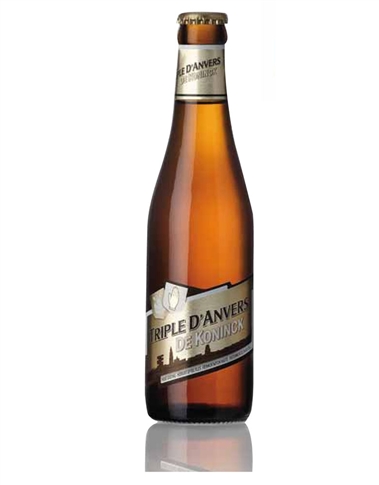 
Birra prodotta dal 1833 dalla birreria De Koninck situata al centro di
Anversa. La gamma De koninck è arricchita dalla Triple D’Anvers,
che vuole essere una vera e propria ode alla sua città d’origine. Il
suo gusto amaricante e la frizzantezza dovuta alla rifermentazione
la rendono una birra beverina, nonostante una gradazione alcolica
medio-alta (8%).
Antipasti di affettati misti, primi piatti abbastanza strutturati.
Secondi di carni rosse. Formaggi stagionati. DE KONINK